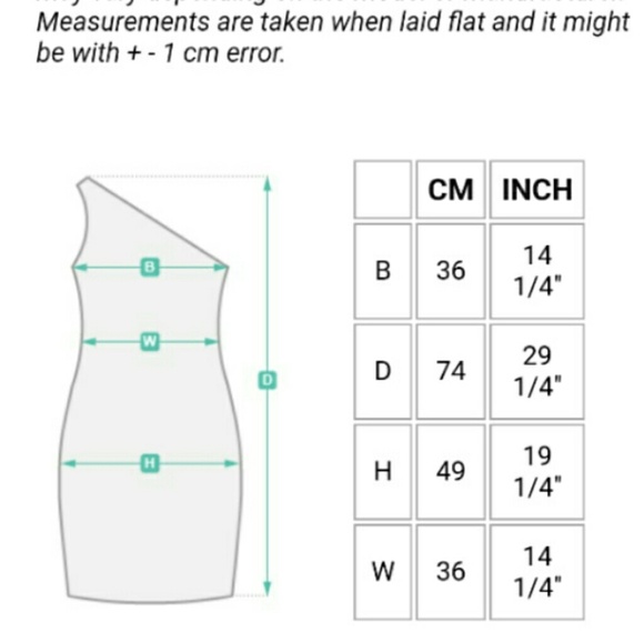 I BLUES Italy Women's One Shoulder Dress - Picture 5 of 5